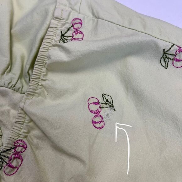 Vintage Embroidered Halter Cherry Dress - Picture 11 of 12